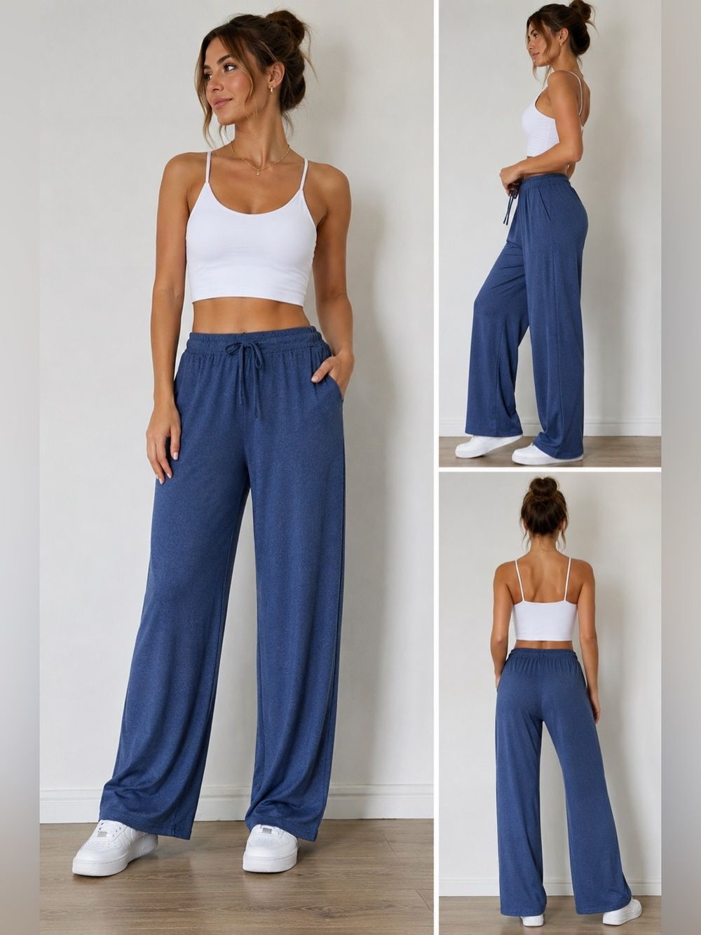 32 Degrees Cool Sleepwear Pants Women's Size S Blue Pull On Elastic Waist